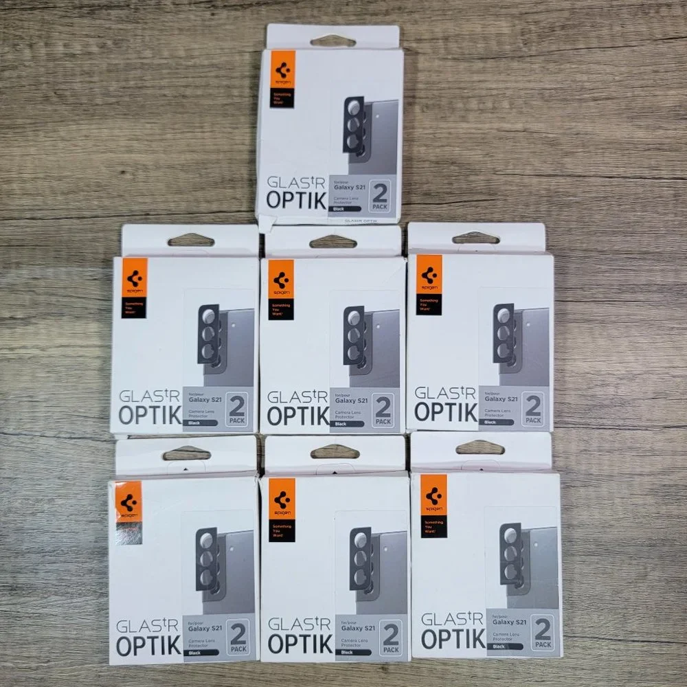 Spigen Galaxy S21 Camera Lens Protector Black Lot 14Pcs - Picture 1 of 2